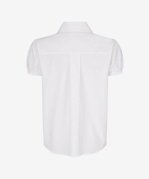 LIE MEQUE（リメーク）の「レースカラー パフブラウス ホワイト（シャツ/ブラウス・レディース・ホワイト・SMALL/MEDIUM）」の4枚目の写真