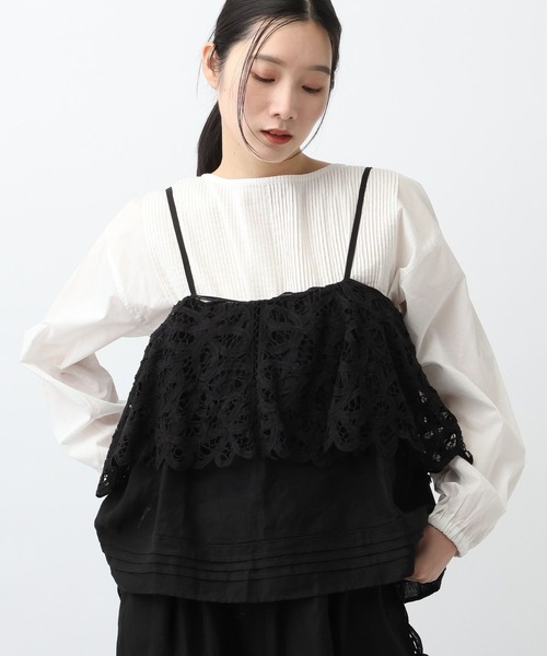 studio CLIP（スタディオクリップ）の「《一部追加予約/natural by clip》マルチWAYリネンバテンキャミソール（キャミソール・レディース・ブラック/その他7/ベージュ・FREE）」の7枚目の写真