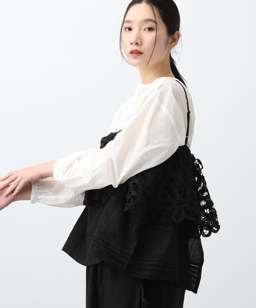 studio CLIP（スタディオクリップ）の「《一部追加予約/natural by clip》マルチWAYリネンバテンキャミソール（キャミソール・レディース・ブラック/その他7/ベージュ・FREE）」の8枚目の写真