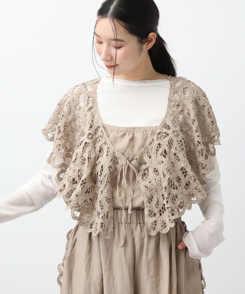 studio CLIP（スタディオクリップ）の「《一部追加予約/natural by clip》マルチWAYリネンバテンキャミソール（キャミソール・レディース・ブラック/その他7/ベージュ・FREE）」の22枚目の写真