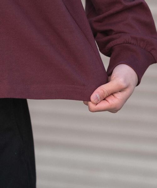 WEGO（ウィゴー）の「WEGO/【26年春夏新作】ステッチロゴラガーシャツ（ポロシャツ・メンズ・ネイビー/ワイン・LARGE/MEDIUM）」の18枚目の写真