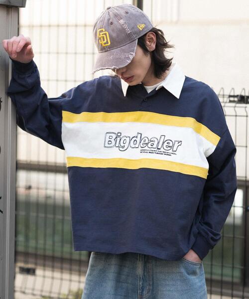 WEGO（ウィゴー）の「WEGO/【26年春夏新作】ステッチロゴラガーシャツ（ポロシャツ・メンズ・ネイビー/ワイン・LARGE/MEDIUM）」の20枚目の写真