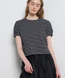 LANVIN en Bleu（ランバンオンブルー）の「タックスリーブカットソー（Tシャツ/カットソー）」