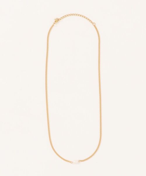 Fun & Daily（ファンアンドデイリー）の「F&D : ワンパールチェーンネックレス（ネックレス・レディース・ゴールド・FREE）」の6枚目の写真