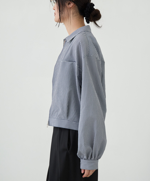 IENA LA BOUCLE(イエナラブークル)の「IENA LA BOUCLE ギンガムチェックシャツ(シャツ/ブラウス・レディース・ダークブルー・FREE)」の15枚目の写真