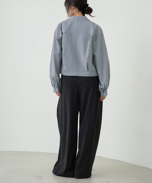 IENA LA BOUCLE(イエナラブークル)の「IENA LA BOUCLE ギンガムチェックシャツ(シャツ/ブラウス・レディース・ダークブルー・FREE)」の20枚目の写真