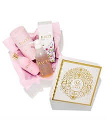 HACCI（ハッチ）の「HACCI(ハッチ) バスケアギフトセット（ボディウォッシュ＋バスソルト・ピンク） ※ギフトにおすすめショッパー付き（ボディケアキット/ギフトセット）」