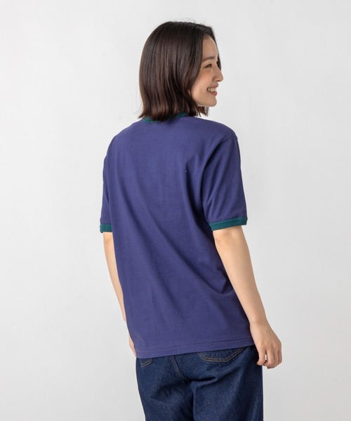 L.L.Bean（エルエルビーン）の「【JAPAN EDITION】モリル・ショートスリーブ・リンガー・ティ（Tシャツ/カットソー・レディース・グレー系/ライトグレー/ネイビー/イエロー・MEDIUM）」の6枚目の写真