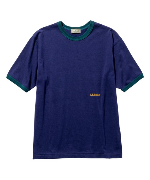 L.L.Bean（エルエルビーン）の「【JAPAN EDITION】モリル・ショートスリーブ・リンガー・ティ（Tシャツ/カットソー・レディース・グレー系/ライトグレー/ネイビー/イエロー・MEDIUM）」の7枚目の写真
