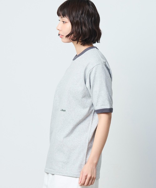 L.L.Bean（エルエルビーン）の「【JAPAN EDITION】モリル・ショートスリーブ・リンガー・ティ（Tシャツ/カットソー・レディース・グレー系/ライトグレー/ネイビー/イエロー・MEDIUM）」の17枚目の写真
