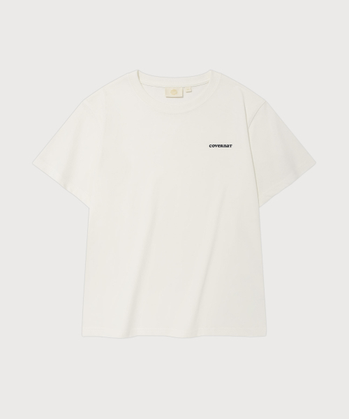 COVERNAT WOMAN（カバーナットウーマン）の「[2PACK] ウィメンズクールコットンエッセンシャルTシャツ ダークネイビー+ホワイト（Tシャツ/カットソー・レディース・その他・WS/WM/LARGE）」の3枚目の写真