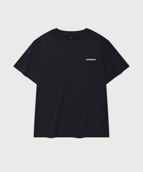COVERNAT WOMAN（カバーナットウーマン）の「[2PACK] ウィメンズクールコットンエッセンシャルTシャツ ダークネイビー+ホワイト（Tシャツ/カットソー・レディース・その他・WS/WM/LARGE）」の5枚目の写真