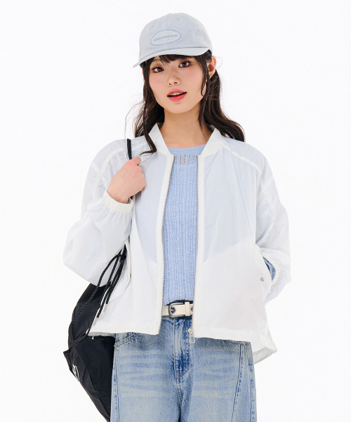 CHASECULT(チェイスカルト)の「女性 軽量 航空ジャンパー-FBRG4171C01(ナイロンジャケット・レディース・ホワイト・85/90)」の2枚目の写真