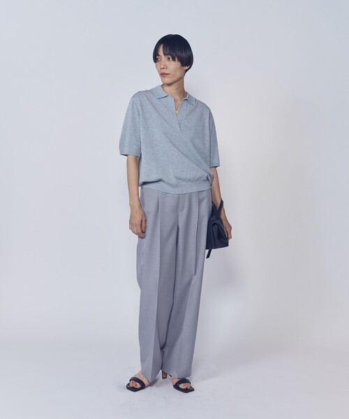 1er Arrondissement(プルミエアロンディスモン)の「ワンタックイージートラウザー(スラックス・レディース・ブラック系その他3/ブラウン系その他5/グレー系その他5・38/36)」の7枚目の写真