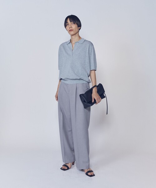 1er Arrondissement(プルミエアロンディスモン)の「ワンタックイージートラウザー(スラックス・レディース・ブラック系その他3/ブラウン系その他5/グレー系その他5・38/36)」の8枚目の写真