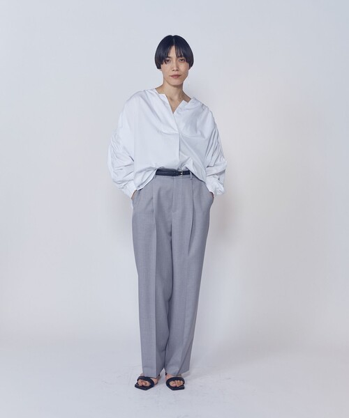 1er Arrondissement(プルミエアロンディスモン)の「ワンタックイージートラウザー(スラックス・レディース・ブラック系その他3/ブラウン系その他5/グレー系その他5・38/36)」の10枚目の写真