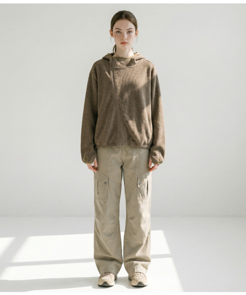 APOSTROPHE COMMA(アポストロフィコンマ)の「アンバランスニットフードジップアップ_ネイビー(パーカー・メンズ・その他・SMALL/MEDIUM/LARGE)」の2枚目の写真