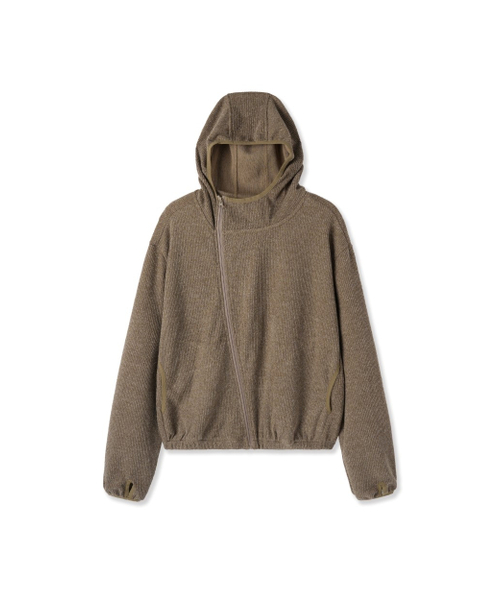 APOSTROPHE COMMA(アポストロフィコンマ)の「アンバランスニットフードジップアップ_ネイビー(パーカー・メンズ・その他・SMALL/MEDIUM/LARGE)」の9枚目の写真
