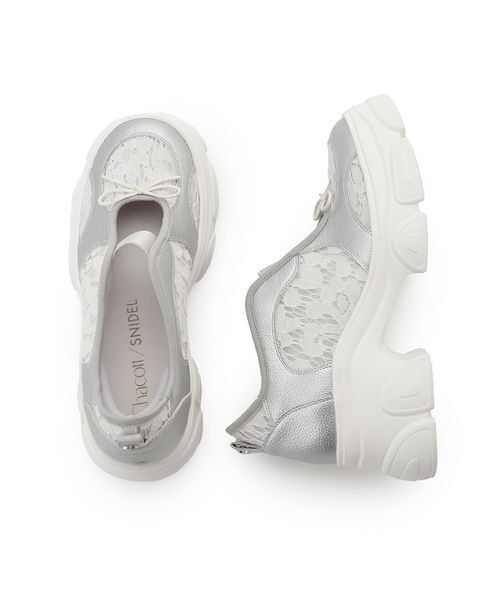 SNIDEL（スナイデル）の「【Chacott】コラボスニーカー（スニーカー・レディース・シルバー/ブラック・L/M/S）」の16枚目の写真