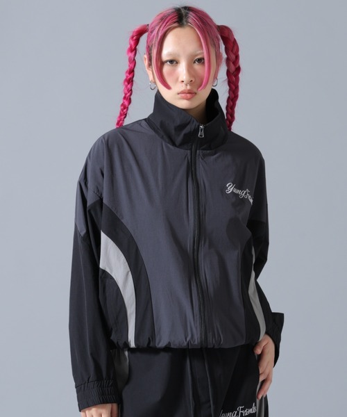 FR(13)NDS(フレンズ)の「FR(13)NDS/フレンズ/Nylon Track Jacket(ナイロンジャケット・メンズ・ブルー/ブラック・M/L)」の2枚目の写真