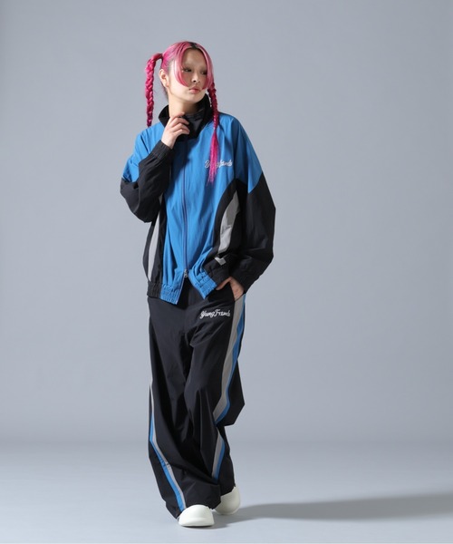 FR(13)NDS(フレンズ)の「FR(13)NDS/フレンズ/Nylon Track Jacket(ナイロンジャケット・メンズ・ブルー/ブラック・M/L)」の6枚目の写真