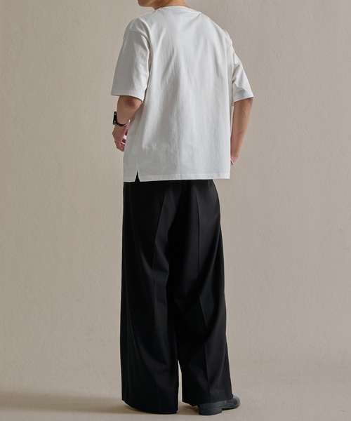 epnok(エプノック)の「ファンクショナルクロップドルーズ半袖Tee(Tシャツ/カットソー・メンズ・アッシュグレー/ブラウン/チャコールグレー/オフホワイト/ネイビー/ブラック・LARGE/MEDIUM/SMALL)」の12枚目の写真