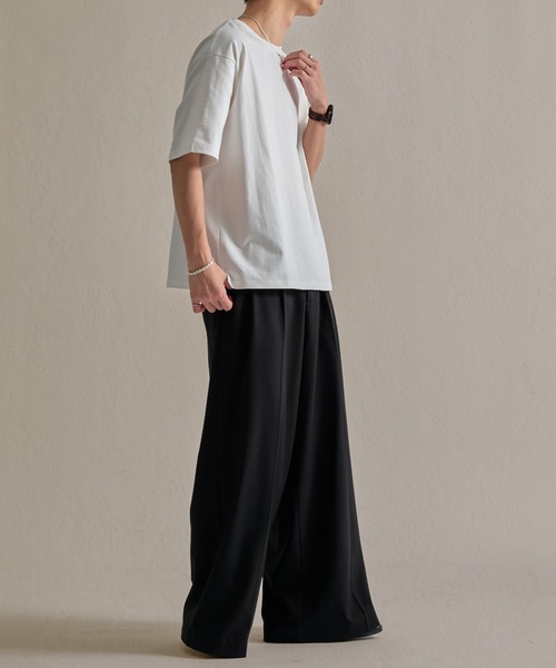 epnok(エプノック)の「ファンクショナルクロップドルーズ半袖Tee(Tシャツ/カットソー・メンズ・アッシュグレー/ブラウン/チャコールグレー/オフホワイト/ネイビー/ブラック・LARGE/MEDIUM/SMALL)」の13枚目の写真