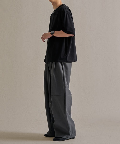 epnok(エプノック)の「ファンクショナルクロップドルーズ半袖Tee(Tシャツ/カットソー・メンズ・アッシュグレー/ブラウン/チャコールグレー/オフホワイト/ネイビー/ブラック・LARGE/MEDIUM/SMALL)」の20枚目の写真