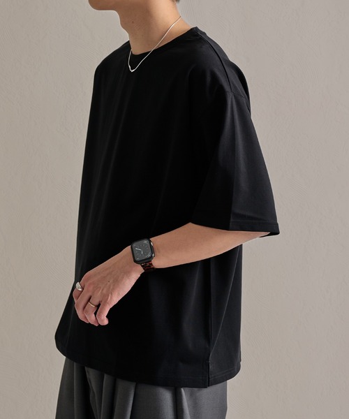 epnok(エプノック)の「ファンクショナルクロップドルーズ半袖Tee(Tシャツ/カットソー・メンズ・アッシュグレー/ブラウン/チャコールグレー/オフホワイト/ネイビー/ブラック・LARGE/MEDIUM/SMALL)」の16枚目の写真