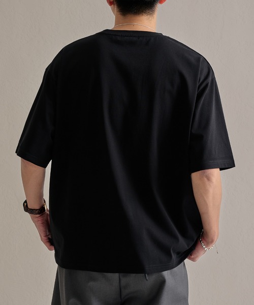 epnok(エプノック)の「ファンクショナルクロップドルーズ半袖Tee(Tシャツ/カットソー・メンズ・アッシュグレー/ブラウン/チャコールグレー/オフホワイト/ネイビー/ブラック・LARGE/MEDIUM/SMALL)」の17枚目の写真
