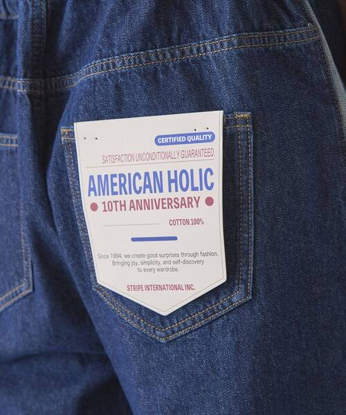 AMERICAN HOLIC(アメリカンホリック)の「サイドラインオーバーオール(サロペット/オーバーオール・レディース・インディゴブルー・M/L)」の9枚目の写真