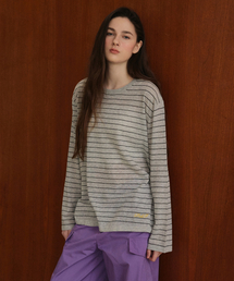 STUDIO&PARC（スタジオアンドパルク）の「Striped Knit_Grey（ニット/セーター）」