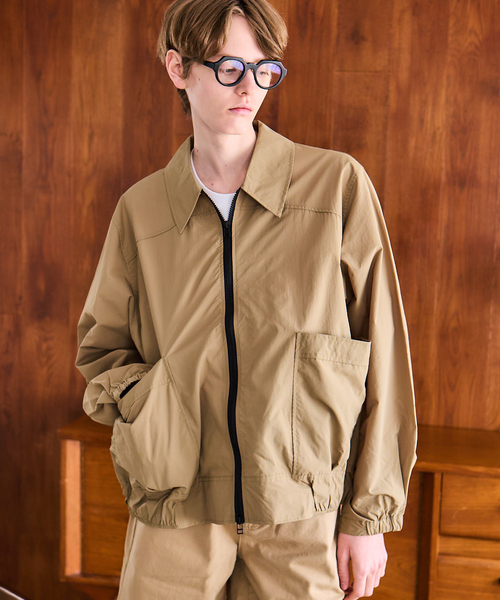 OSKR(オーエスケーアール)の「OSKR / オーエスケーアール ex Nylon Micro Ripstop Hiker Jacket(その他アウター・メンズ・チャコールグレー/カーキ・LARGE/MEDIUM)」の2枚目の写真