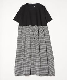 FUNALIVE | TUTIE. 綿100% 衿フリル切替ワンピース(ワンピース)