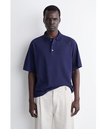 COS（コス）の「リラックスフィット コットンリネン ポロシャツ（シャツ/ブラウス）」