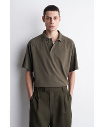 COS | リラックスフィット コットンリネン ポロシャツ(シャツ/ブラウス)