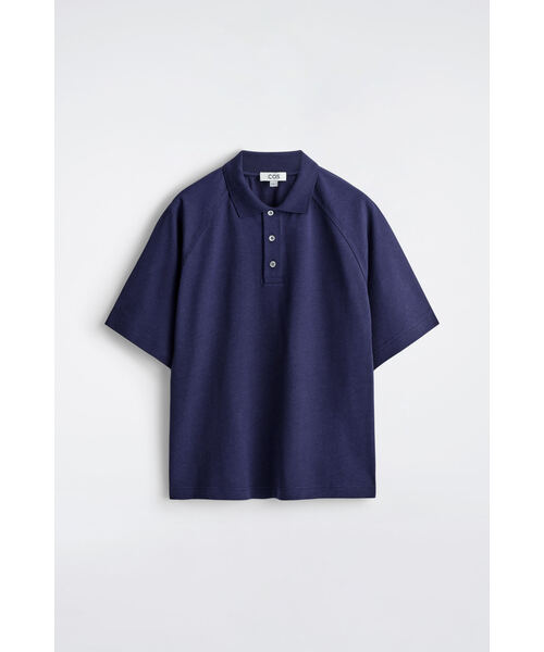 COS(コス)の「リラックスフィット コットンリネン ポロシャツ(シャツ/ブラウス・メンズ・ブラウン/ネイビー・XS/S/M/L/XL)」の10枚目の写真