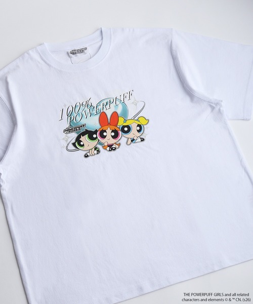 WESTSEA(ウエストシー)の「THE POWERPUFF GIRLS / パワーパフガールズ コラボ キャラクター プリント 半T ビッグシルエット(Tシャツ/カットソー・メンズ・ブラック系その他2/ホワイト系その他/ホワイト/ブラック/ブラック系その他3/ホワイト系その他2/ブラック系その他/ホワイト系その他3・L/M)」の4枚目の写真