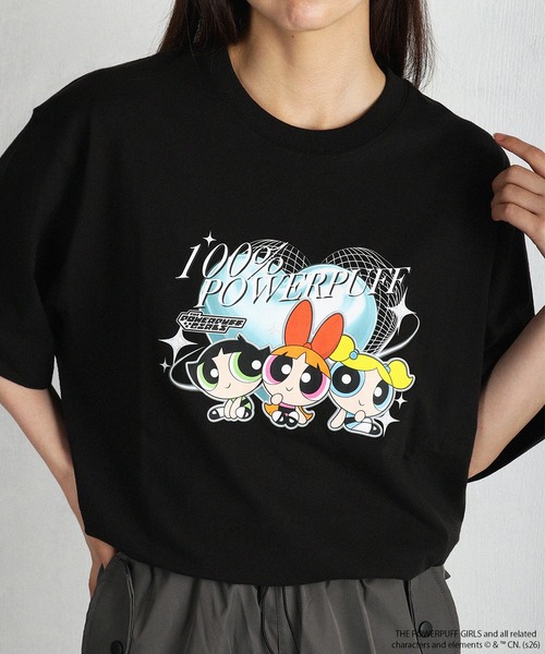 WESTSEA(ウエストシー)の「THE POWERPUFF GIRLS / パワーパフガールズ コラボ キャラクター プリント 半T ビッグシルエット(Tシャツ/カットソー・メンズ・ブラック系その他2/ホワイト系その他/ホワイト/ブラック/ブラック系その他3/ホワイト系その他2/ブラック系その他/ホワイト系その他3・L/M)」の8枚目の写真