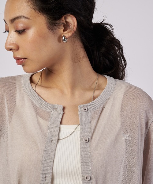Eddie Bauer(エディーバウアー)の「トランスルーセント ニットカーディガン(カーディガン/ボレロ・レディース・イエロー/グレー/バーガンディー/ブルー・XL/L/M/S)」の7枚目の写真