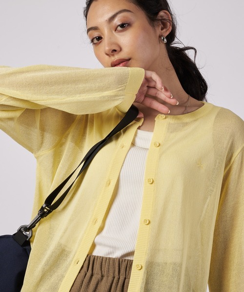 Eddie Bauer(エディーバウアー)の「トランスルーセント ニットカーディガン(カーディガン/ボレロ・レディース・イエロー/グレー/バーガンディー/ブルー・XL/L/M/S)」の11枚目の写真