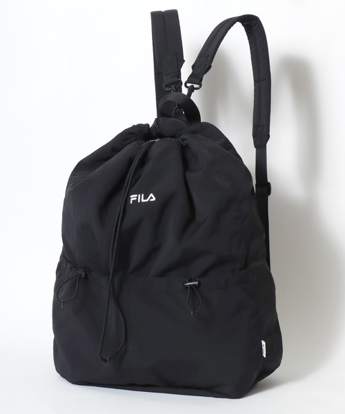 FILA(フィラ)の「FILA(フィラ)ナイロン マルチウェイリュックサック/ナップサック ワンショルダー(バックパック/リュック・メンズ・チャコールグレー/ブラック/ライトグレー・FREE)」の4枚目の写真