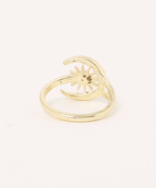 tone（トーン）の「【88eighty-eight】MOON&STARキラキラゴールドリング【import】(MA)（リング・レディース・ゴールド・FREE）」の2枚目の写真