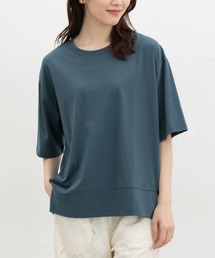 【ハニさら・接触冷感・UVカット・遮熱】きれいめゆるTシャツ