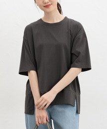 【ハニさら・接触冷感・UVカット・遮熱】きれいめゆるTシャツ