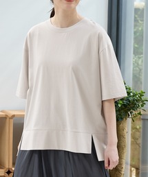 【ハニさら・接触冷感・ＵＶカット・遮熱】きれいめゆるＴシャツ