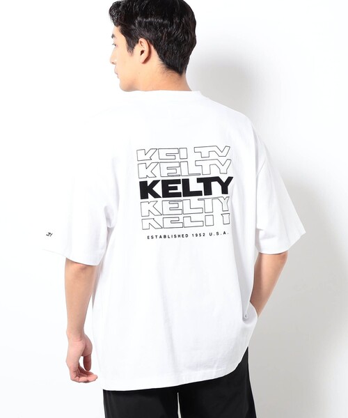 KELTY(ケルティ)の「【KELTY別注】 タイポロゴTシャツ(Tシャツ/カットソー・メンズ・ホワイト/ブラック/ネイビー/ベージュ・M/L)」の6枚目の写真