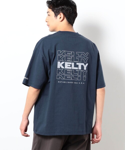 KELTY(ケルティ)の「【KELTY別注】 タイポロゴTシャツ(Tシャツ/カットソー・メンズ・ホワイト/ブラック/ネイビー/ベージュ・M/L)」の9枚目の写真