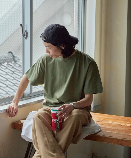 ROOPTOKYO(ループトウキョウ)の「ハイグレードコットン 5.6oz 丸胴 半袖Tシャツ ユニセックス/クルーネック/無地T 2026年 夏 夏服(Tシャツ/カットソー・メンズ・ヘザーチャコール/ダークブラウン系/カーキ/グリーン系その他/スモーキーグリーン系/ブルー系その他/ロイヤルブルー/イエロー系/ライトピンク/バーガンディー/ピンク系その他/ホワイト/ライトブルー/ブラック/ベージュ/パープル/ネイビー/レッド/オフホワイト/ミックスグレー・S/M/L/XL/2XL/XS)」の21枚目の写真