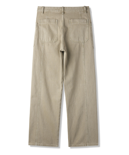 BAKKEN(バッケン)の「ピグメントストレートパティグパンツ BK8924_ベージュ(その他パンツ・メンズ・ベージュ・1/2/3)」の4枚目の写真